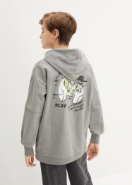 Vícevrstvá mikina s kapucí, z recyklovaného polyesteru, pro chlapce, bpc bonprix collection