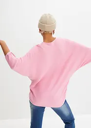 Oversize žebrovaný svetr ze směsi s viskózou, bonprix