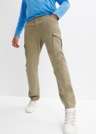 Strečové cargo kalhoty Slim Fit, Straight, bonprix