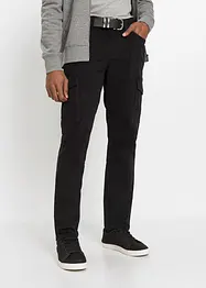 Strečové kalhoty Slim Fit s cargo kapsami, Straight, bonprix