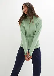 Flísová mikina s kapsami na zip, bonprix