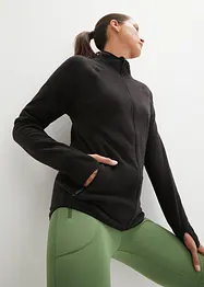 Flísová mikina s kapsami na zip, bonprix
