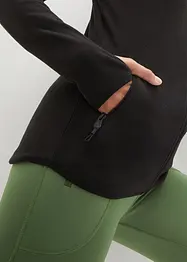 Flísová mikina s kapsami na zip, bonprix