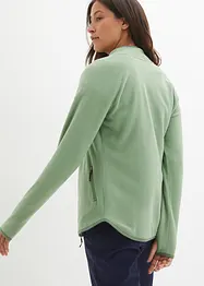 Flísová mikina s kapsami na zip, bonprix