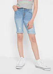 Strečové džínové šortky, Mid Waist, bonprix