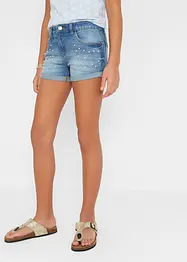 Džínové šortky Mid Waist, bonprix