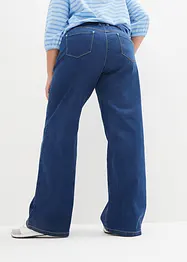 Džíny s širokými nohavicemi a pohodlným pasem, Mid Waist, bonprix