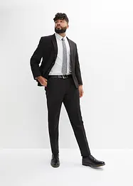 4dílný oblek ve střihu Slim Fit: sako, kalhoty, košile, kravata, bonprix