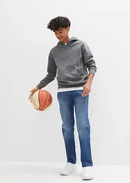 Strečové džíny s nastavitelným pasem, Loose Fit, Straight, bonprix