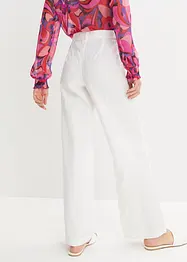 Tkané kalhoty ze směsi lnu a bavlny, bonprix