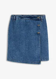 Zavinovací džínová sukně, Mid Waist, bonprix