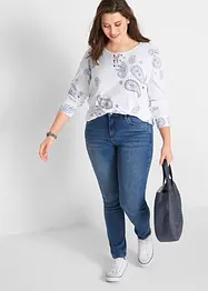 Slim Fit high Waist džíny se zeštíhlujícím efektem, bonprix