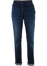 Džíny Boyfriend, Mid Waist, s pohodlnou pasovkou, bonprix