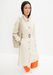 Kabát v trečkotovém vzhledu s odnímatelnou kapucí, bpc bonprix collection