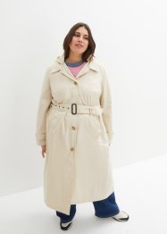 Kabát v trečkotovém vzhledu s odnímatelnou kapucí, bpc bonprix collection