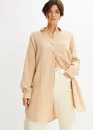 Dlouhá oversize halenka z mušelínu, bonprix