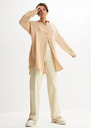 Dlouhá oversize halenka z mušelínu, bonprix