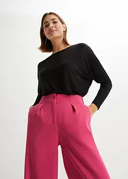 Tričko s dlouhým rukávem z měkké směsi s viskózou, bonprix