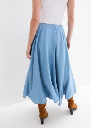 Džínová sukně s vysokým, pohodlným pasem, bonprix