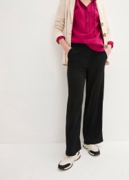 Široké žerzejové kalhoty s vysokým, pohodlným pasem, bpc bonprix collection