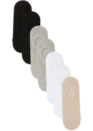 Ponožky do balerín z organické bavlny a silikonovým páskem (7 párů), bpc bonprix collection