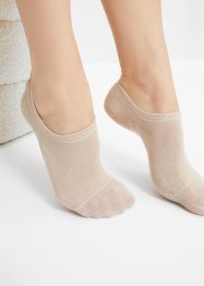 Ponožky do balerín z organické bavlny a silikonovým páskem (7 párů), bonprix