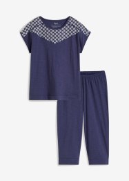 Capri pyžamo z lehké bavlny s výšivkou, bpc bonprix collection