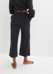 Pyžamové kalhoty Culotte s průhmatovými kapsami, z organické bavlny, bonprix