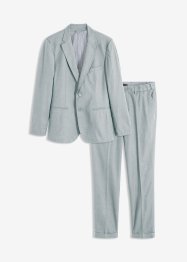 2dílný lněný oblek Slim Fit: sako a kalhoty, bpc selection