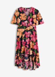 Květované šaty s prodlouženým zadním lemem, RAINBOW