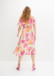Květované šaty s prodlouženým zadním lemem, RAINBOW