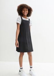 Dívčí šaty a triko (2dílná souprava), z organické bavlny, bpc bonprix collection
