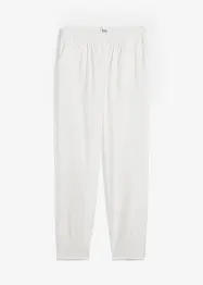 Kalhoty ze směsi bavlny a lnu, High Waist, bonprix