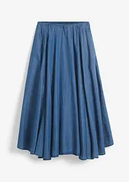 Džínová sukně s pohodlným pasem, High Waist, bonprix