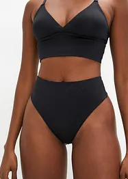 Tanga s vysokým pasem a lesklým efektem (2 ks), bonprix