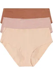 Bezešvé bokové kalhotky Feel Comfort (3 ks v balení), bonprix