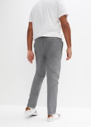 Chino kalhoty Regular Fit se sklady a lnem, Tapered, bpc selection