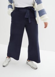 Culotte kalhoty, v délce nad kotníky, se lnem, bpc bonprix collection
