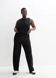 Velmi měkký Scuba jumpsuit, široké nohavice, rychleschnoucí, bonprix