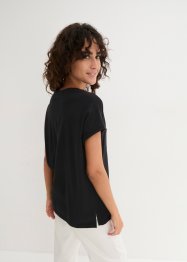 Volné triko s krajkou, z organické bavlny, bpc bonprix collection