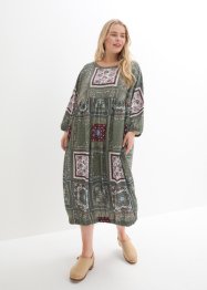 Šaty s kimonovými rukávy a Patchwork potiskem, bpc bonprix collection