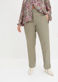 Strečové keprové kalhoty s pohodlnou pasovkou, BODYFLIRT