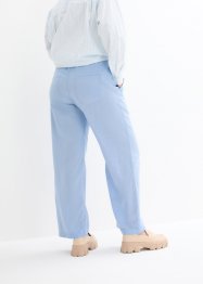 Lněné kalhoty s širokými nohavicemi, bpc bonprix collection