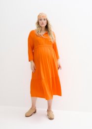 Těhotenské/kojicí šaty s límcem, v délce midi, bpc bonprix collection