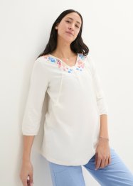 Těhotenské/kojicí triko se střapcem a květovým potiskem, bpc bonprix collection