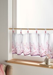 Vitrážková záclona s květinovým potiskem, z organické bavlny, bpc living bonprix collection