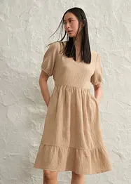 Oversize šaty z bavlněného mušelínu, bonprix