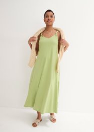 Dlouhé žerzejové šaty s uzlem a kapsami, z organické bavlny, bpc bonprix collection