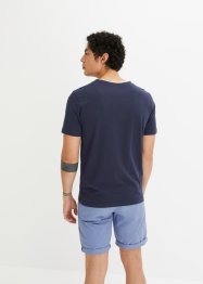 Henley triko ve dvouvrstvém vzhledu, z organické bavlny, krátký rukáv, bpc bonprix collection