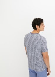Henley triko, krátký rukáv, organická bavlna, s minimalistickým potiskem, bpc bonprix collection